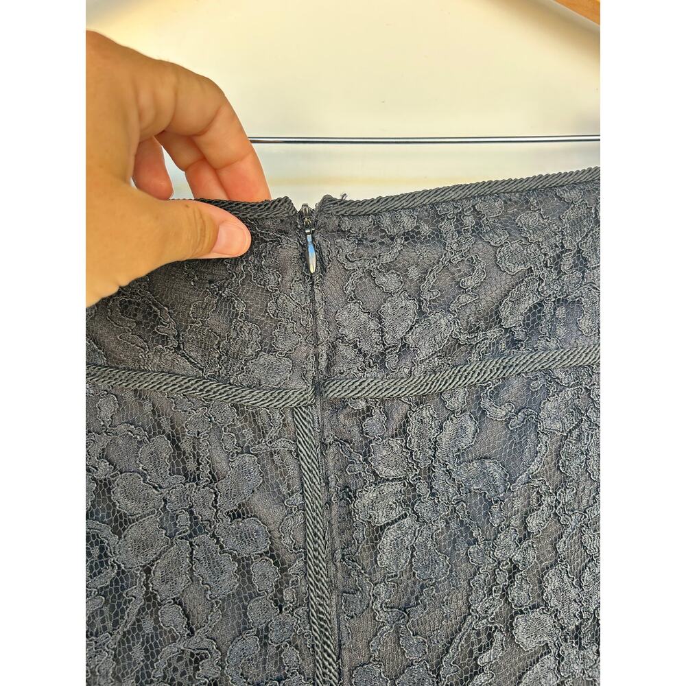 Vintage Y2K Cache Set Bustier Corset Top Black Lace Skirt Whimsygoth Small Large - Picture 7 of 15